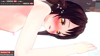 Japanese Hentai animation with small tits and anal play